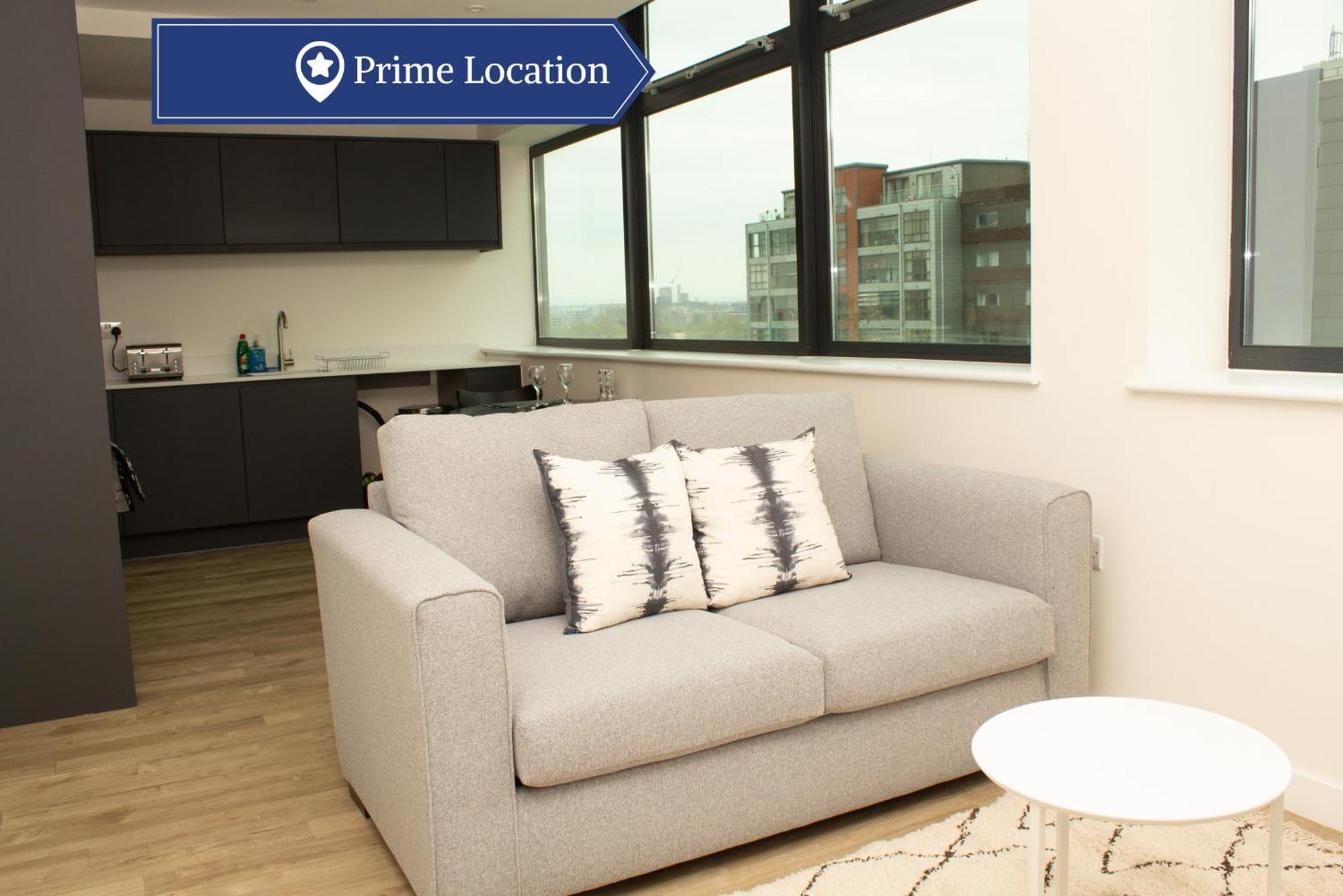 Dashing 1Br Penthouse Near Mcr Stadiums Manchester Buitenkant foto