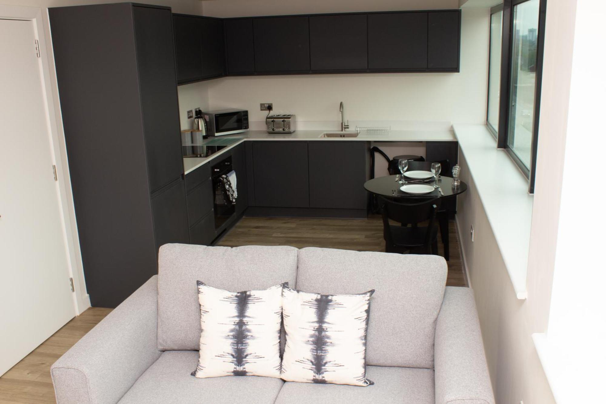 Dashing 1Br Penthouse Near Mcr Stadiums Manchester Buitenkant foto